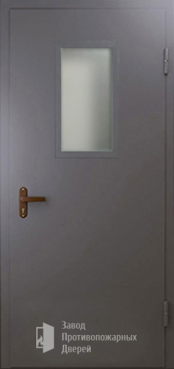Фото двери «Техническая дверь №4 однопольная со стеклопакетом» в Аперелевке