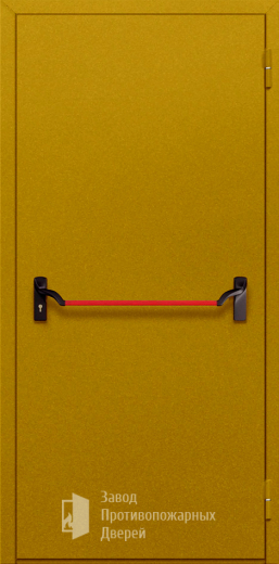 Фото двери «Однопольная глухая с антипаникой №45» в Аперелевке