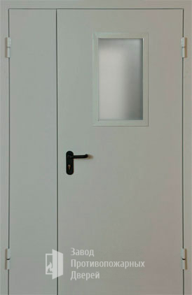 Фото двери «Полуторная со стеклом EI-30» в Аперелевке