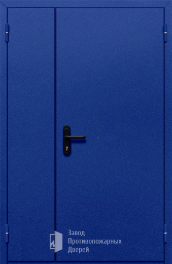 Фото двери «Полуторная глухая (синяя)» в Аперелевке