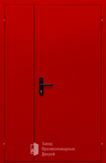 Фото двери «Полуторная глухая (красная)» в Аперелевке