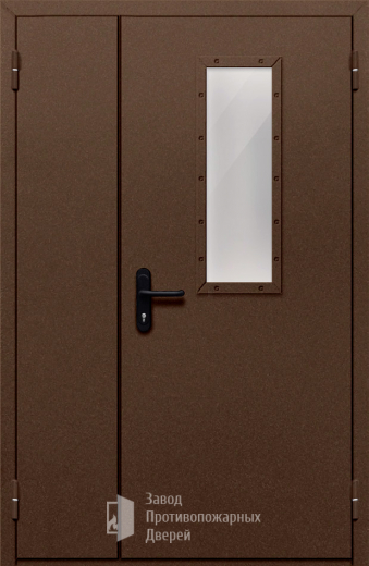 Фото двери «Полуторная со стеклом №28» в Аперелевке