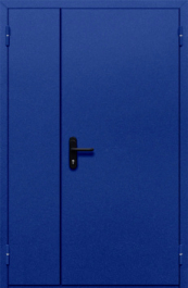 Фото двери «Полуторная глухая (синяя)» в Аперелевке