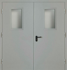 Фото двери «Двупольная со стеклом EI-30» в Аперелевке