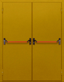 Фото двери «Двупольная глухая с антипаникой №15» в Аперелевке