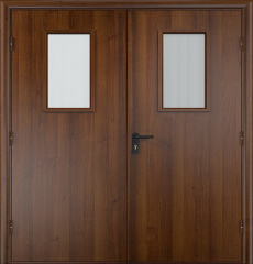 Фото двери «Двупольная МДФ со стеклом EI-30» в Аперелевке