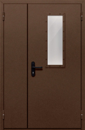 Фото двери «Полуторная со стеклом №28» в Аперелевке