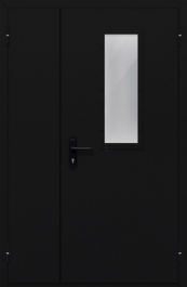Фото двери «Полуторная со стеклом №24» в Аперелевке