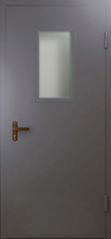 Фото двери «Техническая дверь №4 однопольная со стеклопакетом» в Аперелевке