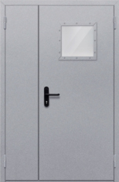 Фото двери «Полуторная со стеклопакетом» в Аперелевке