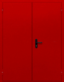 Фото двери «Двупольная глухая (красная)» в Аперелевке